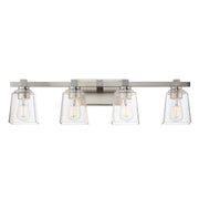 Cubos 4 Light Bath Vanity Light in Satin Nickel