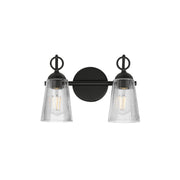 Jackson Hole 2 Light Bath Vanity Light in Black