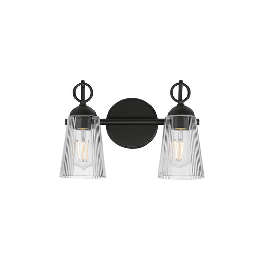 Jackson Hole 2 Light Bath Vanity Light in Black