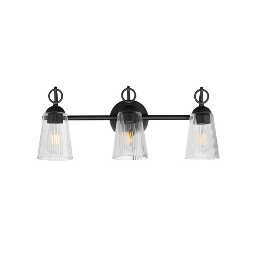 Jackson Hole 3 Light Bath Vanity Light in Black