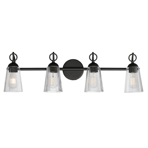 Jackson Hole 4 Light Bath Vanity Light in Black