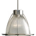 Prismatic One Light Pendant in Brushed Nickel