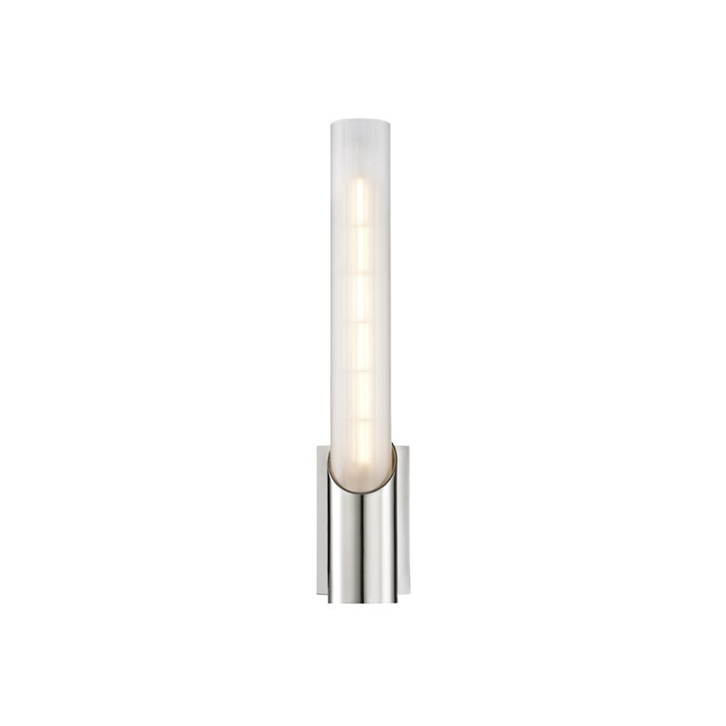 Pylon Bath Sconce in Polished Nickel