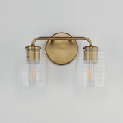 Honey 2 Light Bath Vanity Light in Natural Aged Brass