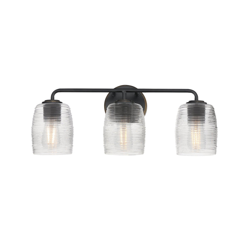 Honey 3 Light Bath Vanity Light in Kentucky Bronze