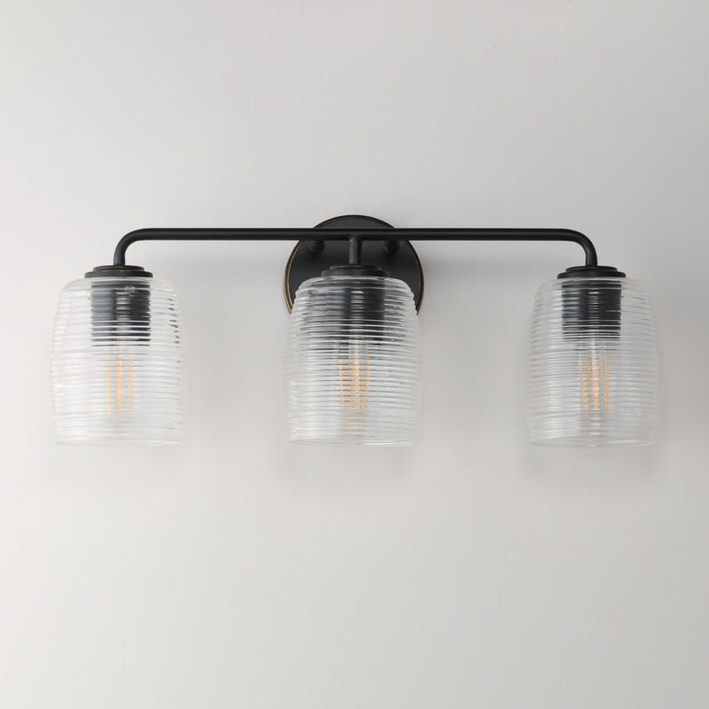 Honey 3 Light Bath Vanity Light in Kentucky Bronze