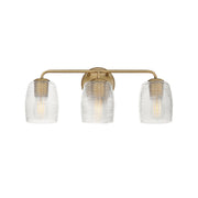 Honey 3 Light Bath Vanity Light in Natural Aged Brass