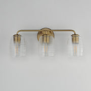 Honey 3 Light Bath Vanity Light in Natural Aged Brass