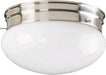 Traditional Ceiling Mount in Satin Nickel