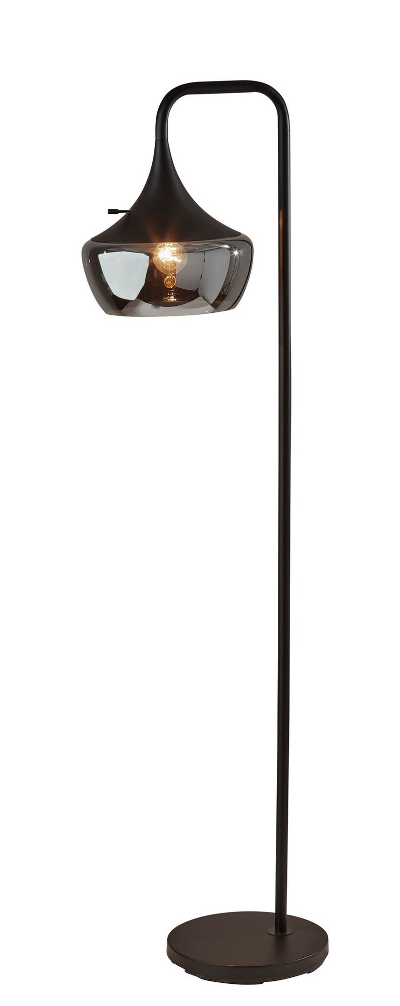 Eliza Arc Floor Lamp in Black
