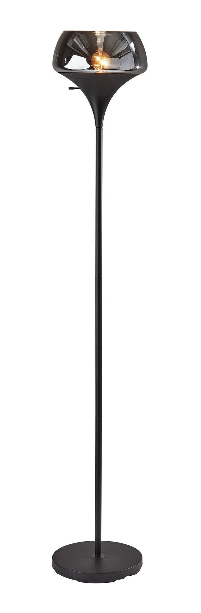 Eliza Torchiere Floor Lamp in Black