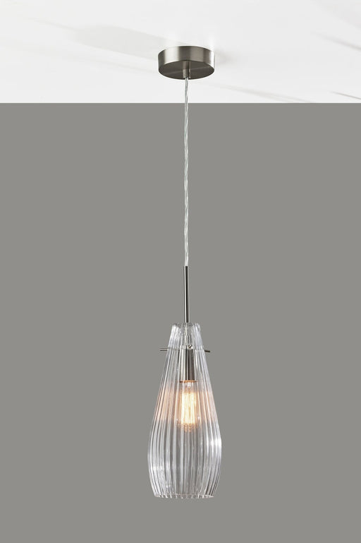 Layla Mini Pendant in Brushed Steel