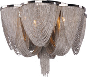 Chantilly 6 Light Flush Mount in Polished Nickel