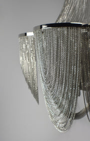 Chantilly 10 Light Chandelier in Polished Nickel