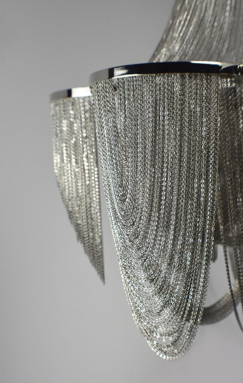Chantilly 10 Light Chandelier in Polished Nickel
