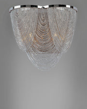 Chantilly 2 Light Wall Sconce in Polished Nickel