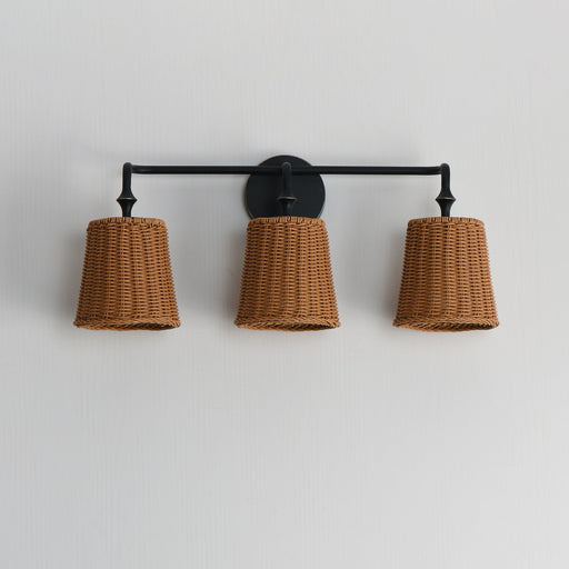 Baja 3 Light Bath Vanity Light in Dark Bronze