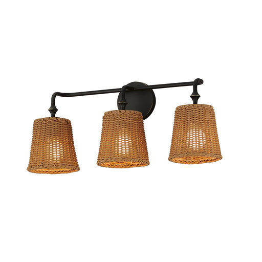 Baja 3 Light Bath Vanity Light in Dark Bronze