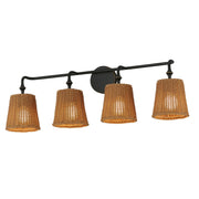 Baja 4 Light Bath Vanity Light in Dark Bronze
