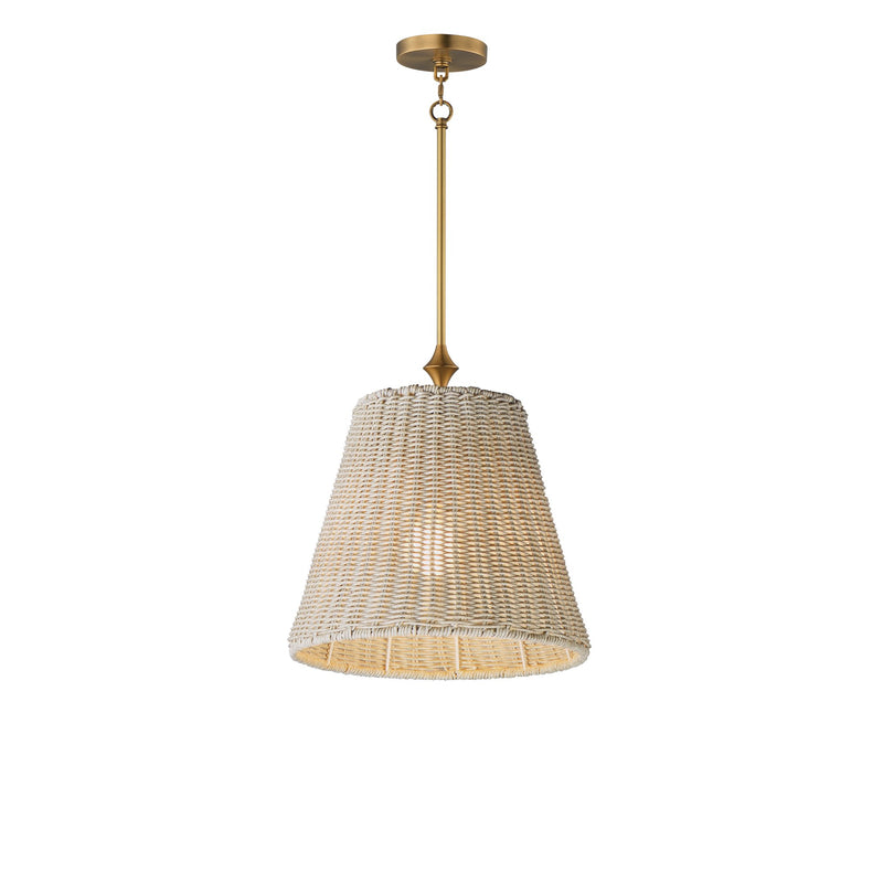Baja 12" Pendant in Natural Aged Brass