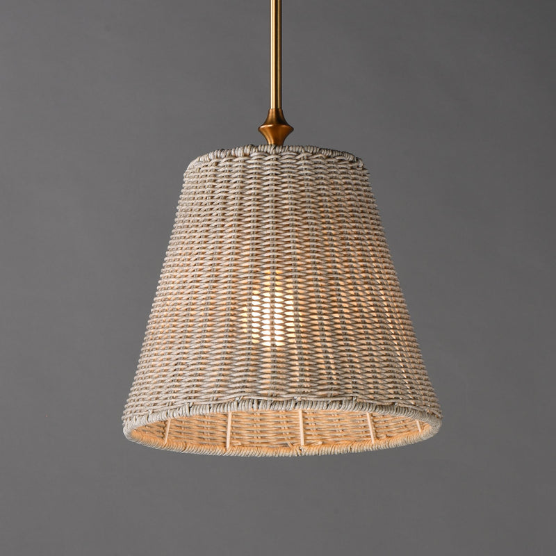Baja 12" Pendant in Natural Aged Brass