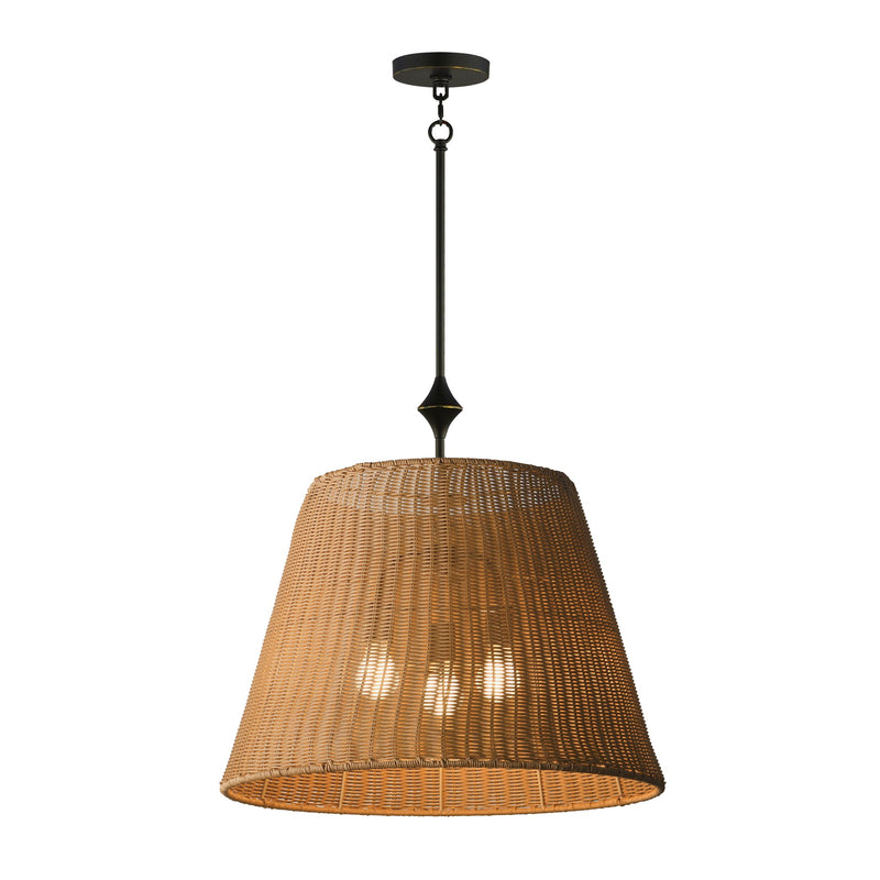Baja 24" 3 Light Pendant in Dark Bronze