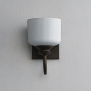 Bisque 1 Light Wall Sconce in Oil Rubbed Bronze