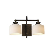 Bisque 2 Light Bath Vanity Light in Oil Rubbed Bronze