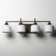 Bisque 4 Light Bath Vanity Light in Oil Rubbed Bronze