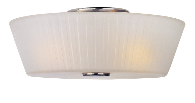 Finesse 3 Light Flush Mount in Satin Nickel