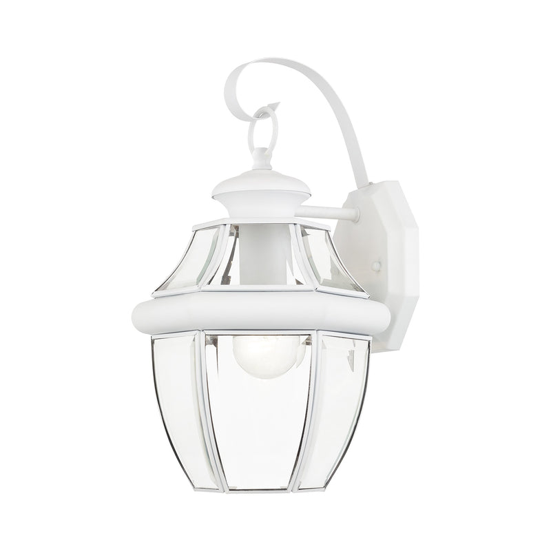 Monterey Small Outdoor Wall Lantern in White