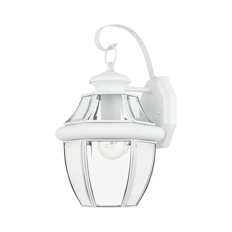 Monterey Small Outdoor Wall Lantern in White