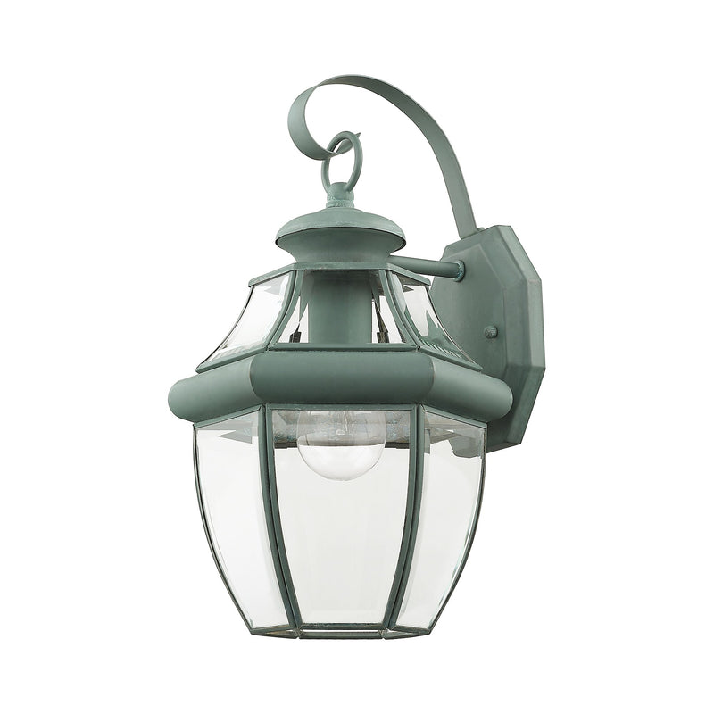 Monterey Small Outdoor Wall Lantern in Verdigris
