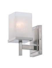 Tetra 1 Light Wall Sconce in Satin Nickel
