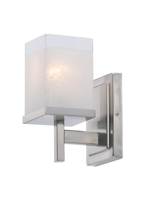 Tetra 1 Light Wall Sconce in Satin Nickel