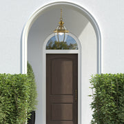 Monterey Small Outdoor Pendant Lantern in Antique Brass