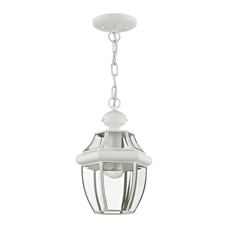 Monterey Small Outdoor Pendant Lantern in White