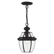 Monterey Small Outdoor Pendant Lantern in Black