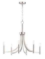 Lyndon 6 Light Chandelier in Satin Nickel
