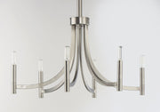 Lyndon 6 Light Chandelier in Satin Nickel