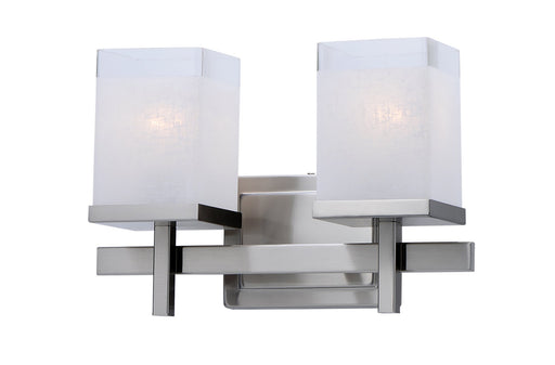 Tetra 2 Light Bath Vanity Light in Satin Nickel