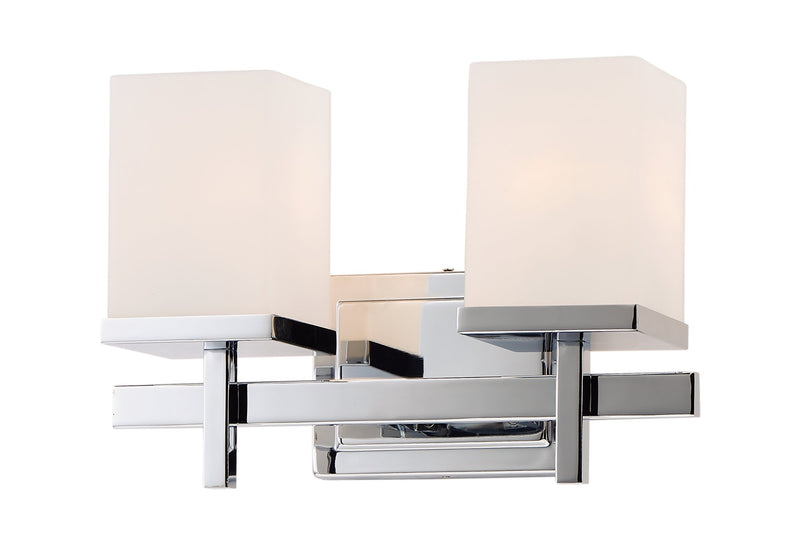 Tetra 2 Light Bath Vanity Light in Polished Chrome