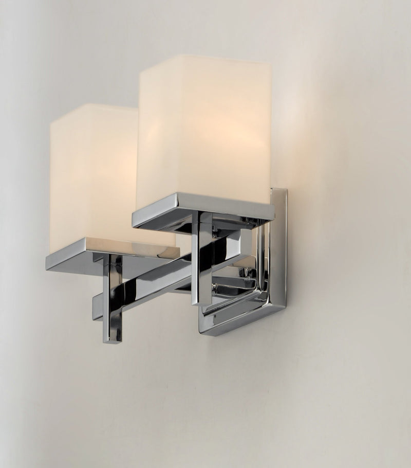 Tetra 2 Light Bath Vanity Light in Polished Chrome