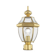 Monterey Small Outdoor Post Light in Polished Brass