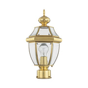 Monterey Small Outdoor Post Light in Polished Brass