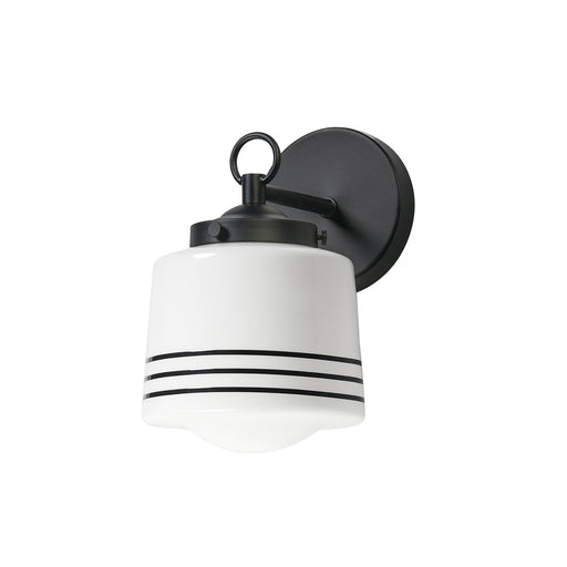 Eureka 1 Light Wall Sconce in Black