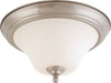 Dupont 2-Light 13" Flush Fixture in Brushed Nickel