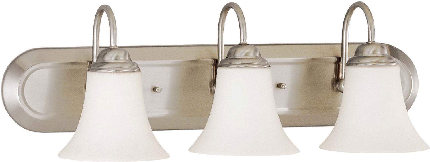 Dupont 3-Light Vanity Fixture in Brushed Nickel
