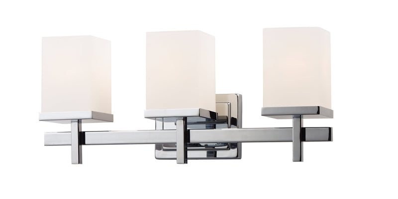 Tetra 3 Light Bath Vanity Light in Polished Chrome