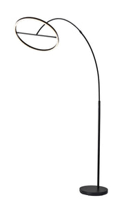 Falcon LED Arc Floor Lamp in Black
